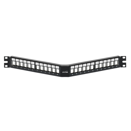 Main product image of Angled Quickport, Patch Panel, 24"port, 1RU (Black)