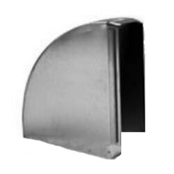 3-1/4" X 10" to 4" Galvanized Round Transition
