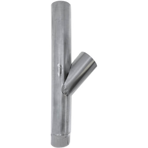 Main product image of 4" 24 Ga Galvanized Wye (2' Length)