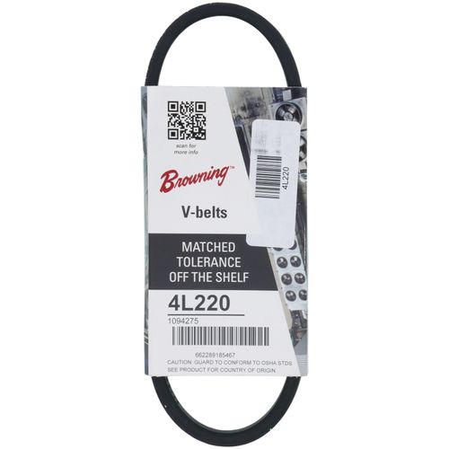 Main product image of 1/2" x 22" FHP Browning V-Belt