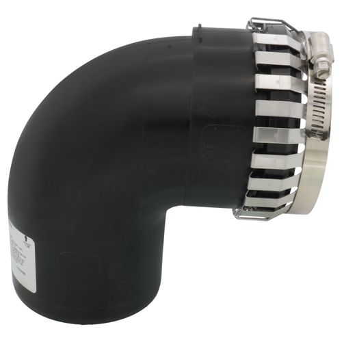 Main product image of 4" PolyPro 90° Black UV Resistant Elbow w/ LB2