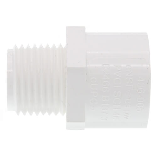 1/2" PVC SCH 40 Male Adapter (MIPT x Slip)