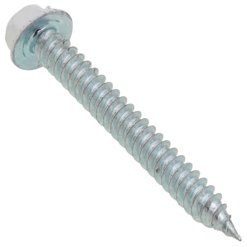 Main product image of 8 x 1-1/2 Taper Point Sheet Metal Screws with White Heads (Pack of 250)