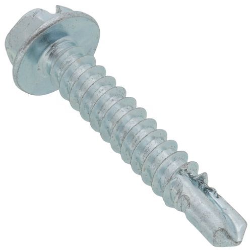 Main product image of #8 x 1" Drill Point Hex Washer Head Metal Sheet Metal Screw (500 Pack)