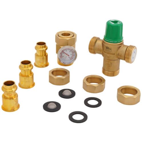 Main product image of 1/2" Press 5002 Mixing Valve w/ Gauge (Low Lead)