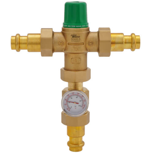 Main product image of 1/2" Press 5002 Mixing Valve w/ Gauge (Low Lead)
