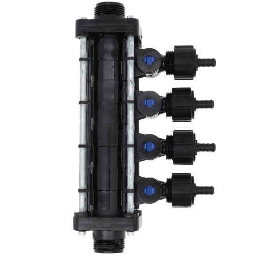 Main product image of 3/8", 4 Port PolyAlloy PEX Crimp MiniBloc