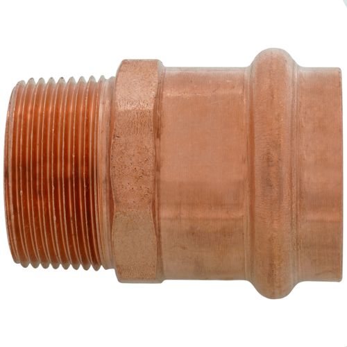 Main product image of 1-1/2" Press x 1-1/4" Male Copper Adapter