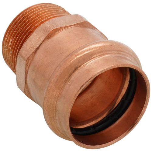 Main product image of 1-1/2" Press x 1-1/4" Male Copper Adapter