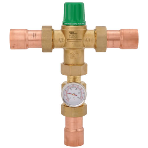 Main product image of 1" Sweat Union 5004 Mixing Valve w/ Gauge (Low Lead)