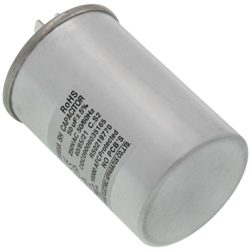 Main product image of Compressor Capacitor for Model DHM090R4000 Dehumidifier, 50081282-007