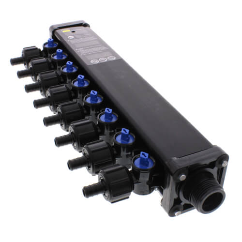 Main product image of 1/2", 8 Port Zero Lead PolyAlloy PEX Crimp MINIBLOC