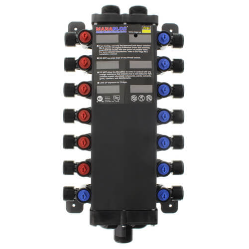 Main product image of 1/2", 14 Port PolyAlloy Crimp MANABLOC (6 hot, 8 cold)