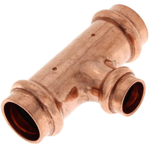 3/4" x 3/4" x 1/2" Press Copper Tee
