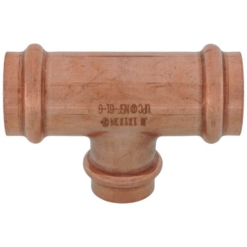 Main product image of 1" x 1" x 3/4" Press Copper Tee
