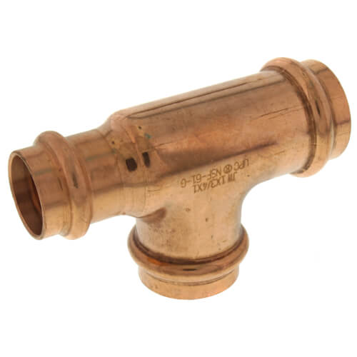 1" x 3/4" x 1" Press Copper Tee