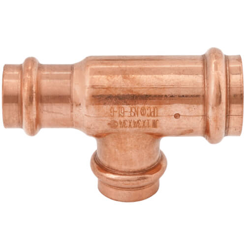1" x 3/4" x 3/4" Press Copper Tee