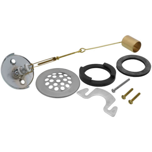 Main product image of Quick Adjust Bath Waste Trip Lever Kit for 14"- 16" Tubs, Tubular Brass (Chrome Plated)