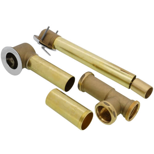 502-TQ-BRS-CP - Watco 502-TQ-BRS-CP - Quick Adjust Bath Waste Trip Lever Kit for 14"- 16" Tubs ...