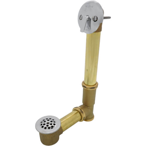 502-TQ-BRS-CP - Watco 502-TQ-BRS-CP - Quick Adjust Bath Waste Trip Lever Kit for 14"- 16" Tubs ...