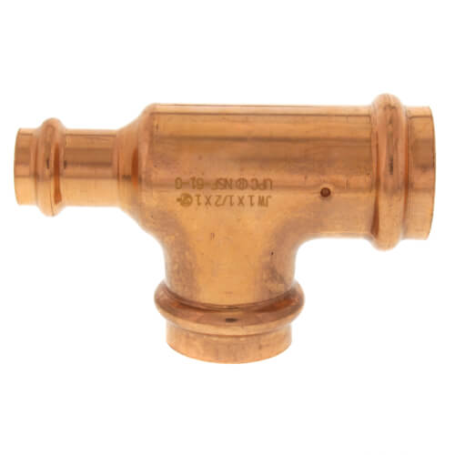 1" x 1/2" x 1" Press Copper Tee