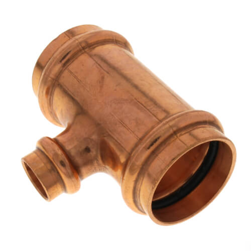 1-1/4" x 1-1/4" x 1/2" Press Copper Tee