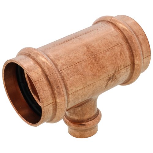 Main product image of 1-1/4" x 1-1/4" x 1/2" Press Copper Tee