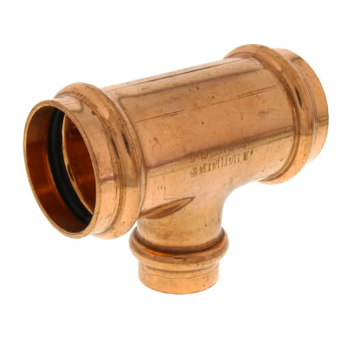 1-1/4" x 1-1/4" x 3/4" Press Copper Tee