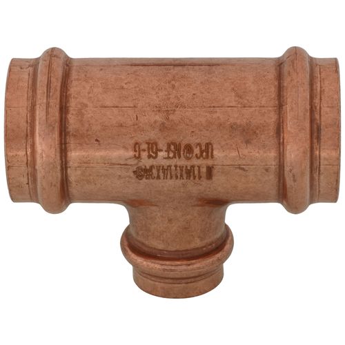 Main product image of 1-1/4" x 1-1/4" x 3/4" Press Copper Tee