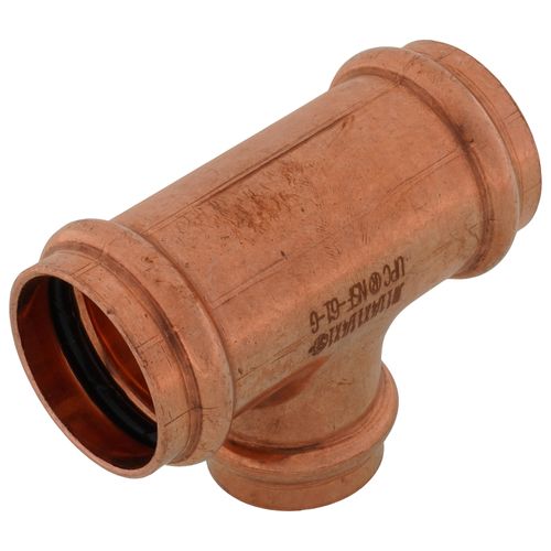 Main product image of 1-1/4" x 1-1/4" x 1" Press Copper Tee