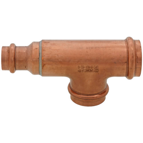 Main product image of 1-1/4" x 3/4" x 1-1/4" Press Copper Tee