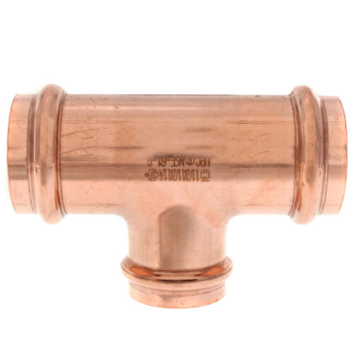 1-1/2" x 1-1/2" x 1-1/4" Press Copper Tee