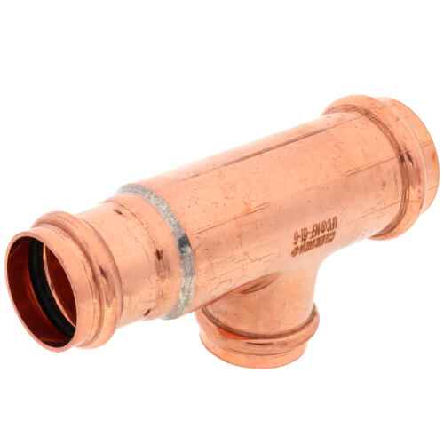 1-1/2" x 1-1/4" x 1-1/4" Press Copper Tee