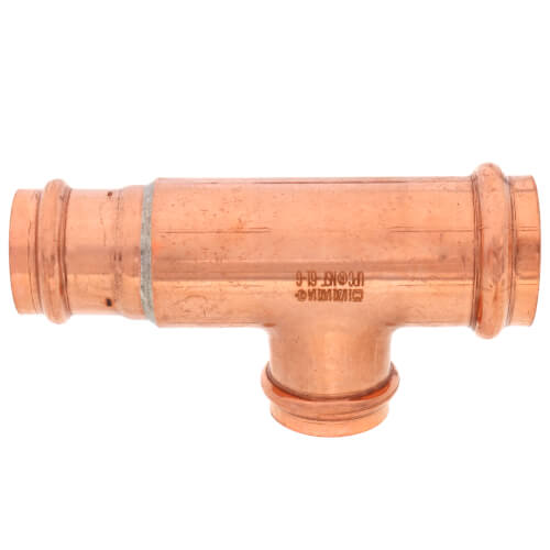 1-1/2" x 1-1/4" x 1-1/4" Press Copper Tee