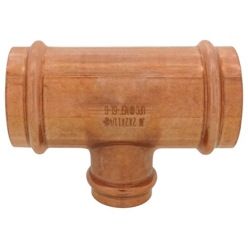 Main product image of 2" x 2" x 1-1/4" Press Copper Tee