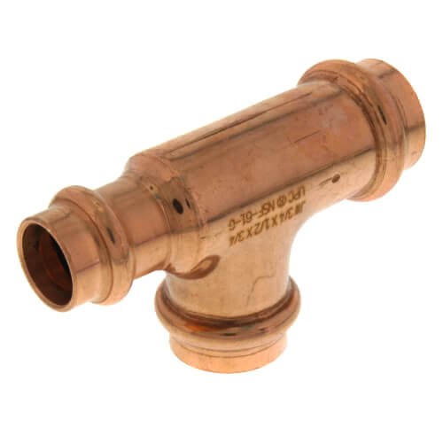 Main product image of 2" x 1-1/2" x 1" Press Copper Tee