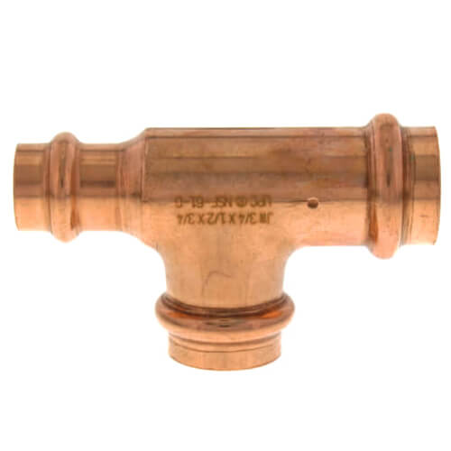 Main product image of 2" x 1-1/2" x 1" Press Copper Tee