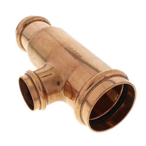 2" x 1-1/2" x 1-1/4" Press Copper Tee