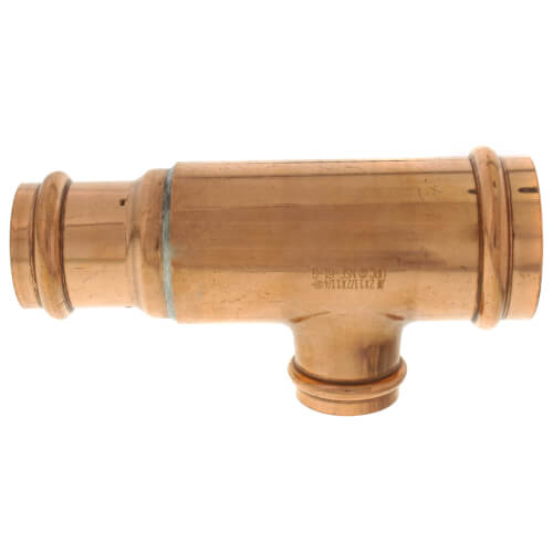 2" x 1-1/2" x 1-1/4" Press Copper Tee