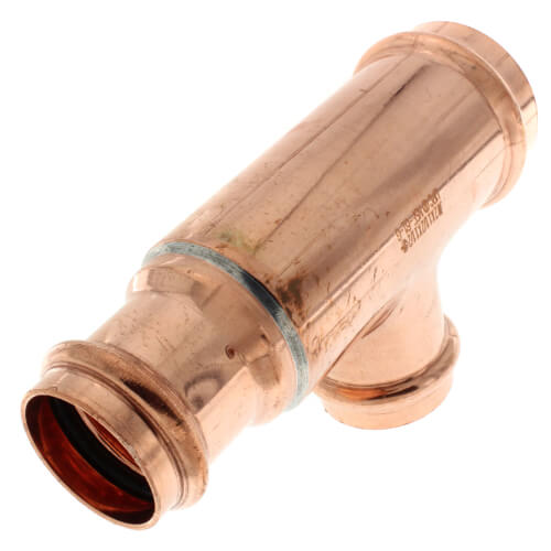 2" x 1-1/2" x 1-1/2" Press Copper Tee