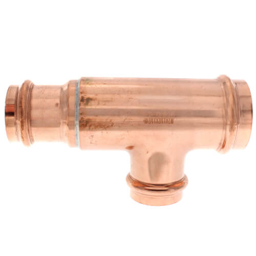 2" x 1-1/2" x 1-1/2" Press Copper Tee