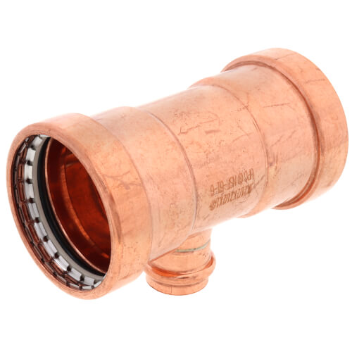 Main product image of 2-1/2" x 2-1/2" x 1" Press Copper Tee