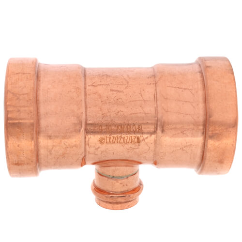 Main product image of 2-1/2" x 2-1/2" x 1" Press Copper Tee