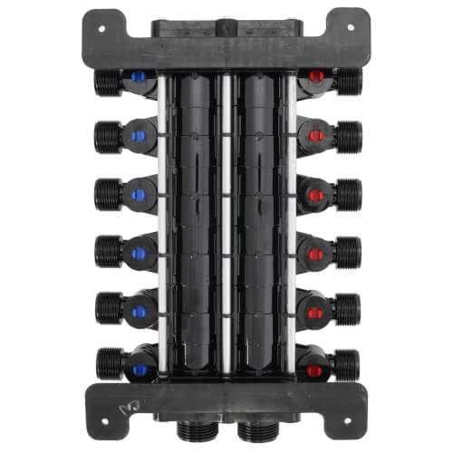 Main product image of 3/8", 12 Port PolyAlloy Crimp MANABLOC (6 hot, 6 cold)