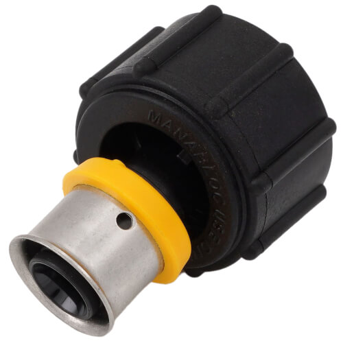 3/8" PEX Press x 1/2" Port PolyAlloy PEX Press Port Adapter (Zero Lead)