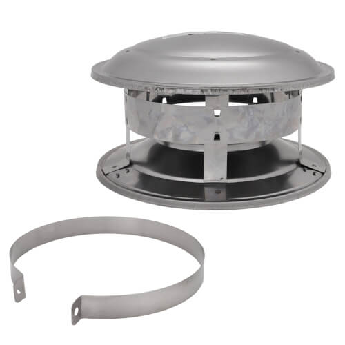 Main product image of 6TLCCD, 6" Round Dome Rain Cap (TLCC Series)