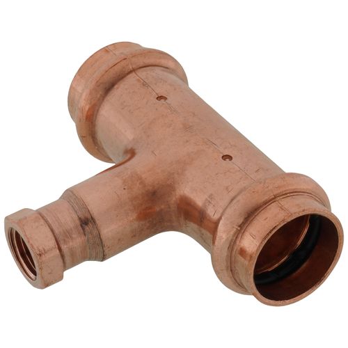 Main product image of 3/4" x 3/4" x 1/4" Press x Press x Female Copper Tee