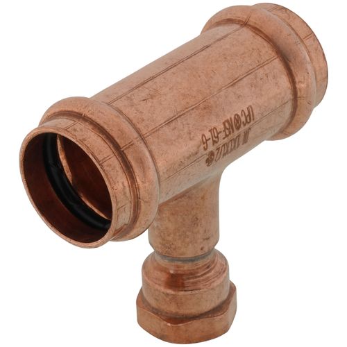 Main product image of 1" x 1" x 1/2" Press x Press x Female Copper Tee