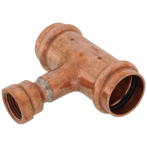 Main product image of 1" x 1" x 1/2" Press x Press x Female Copper Tee