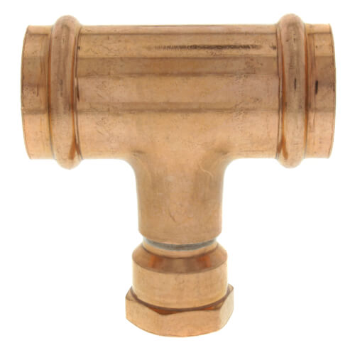 Main product image of 1-1/4" x 1-1/4" x 3/4" Press x Press x Female Copper Tee